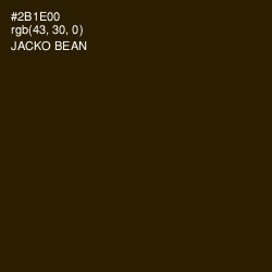 #2B1E00 - Jacko Bean Color Image